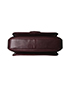 Prestige Burgundy Flap Bag, top view